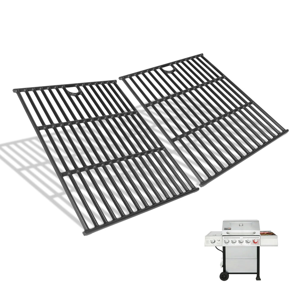 SafBbcue front view of replacement grates showing even bars and fit