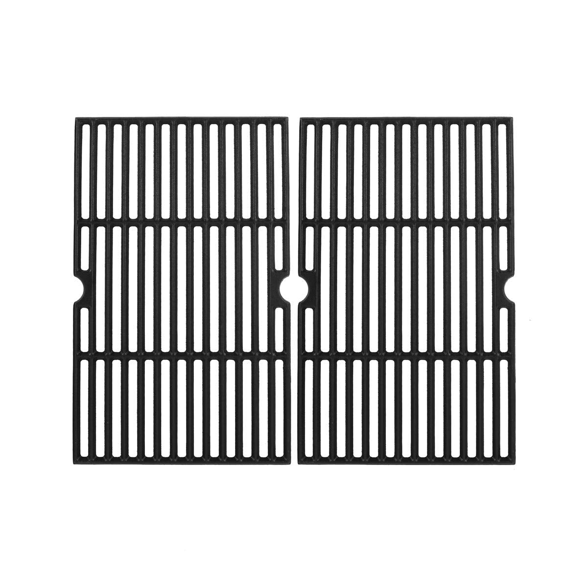 SafBbcue front view of cast iron grates showing full coverage and easy replacement
