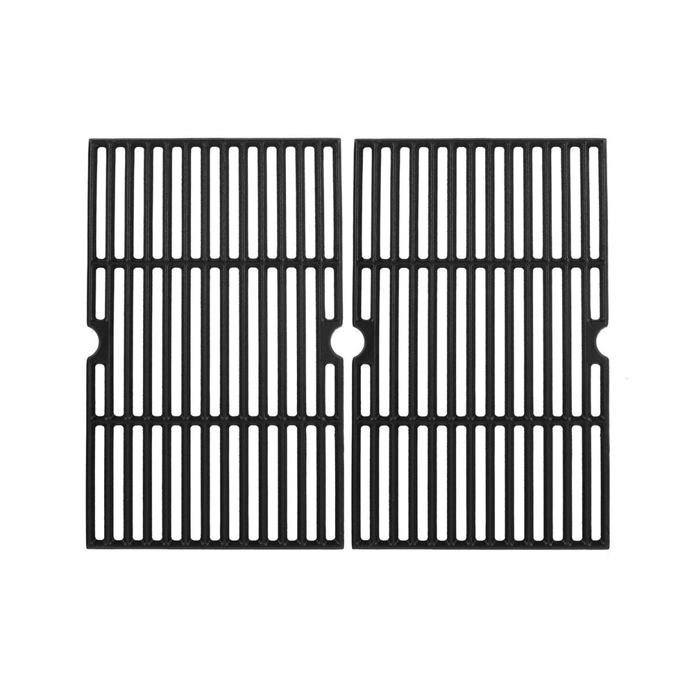 SafBbcue front view of cast iron grates showing full coverage and easy replacement