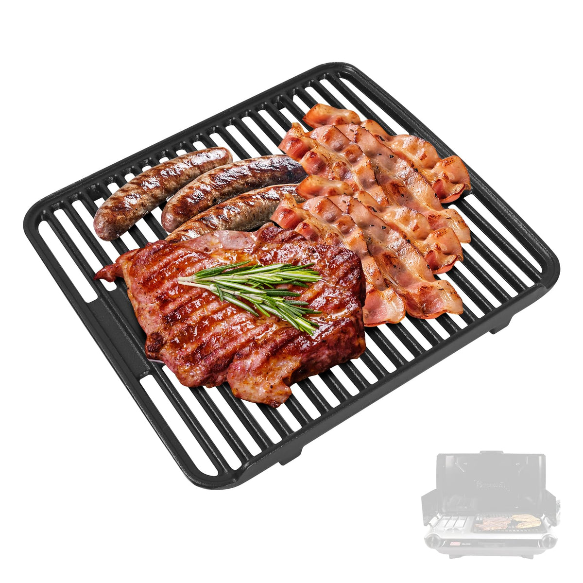 SafBbcue front view grill grate showing precise fit and durable design