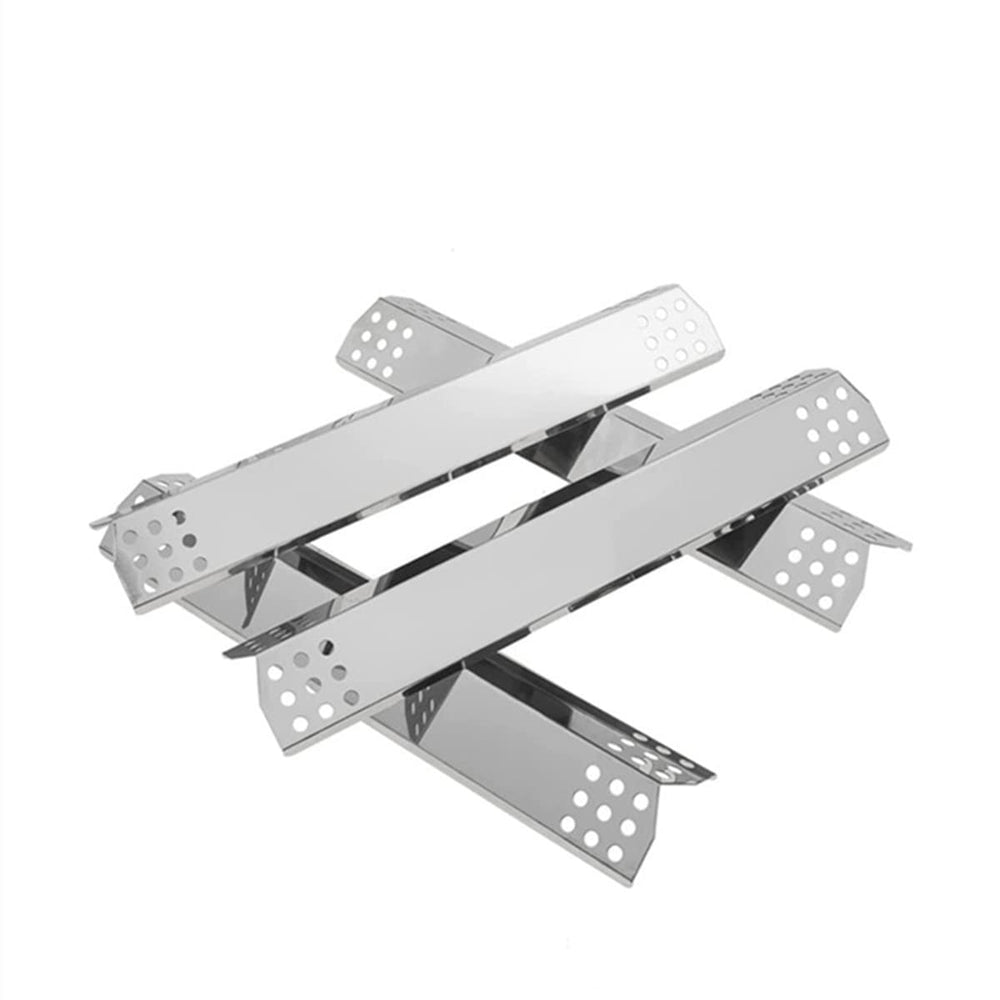 SafBbcue front view of four heat plates showing ready-to-install convenience