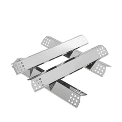 SafBbcue front view of four heat plates showing ready-to-install convenience