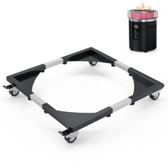 SafBbcue front view on patio showing mobility and stable support
