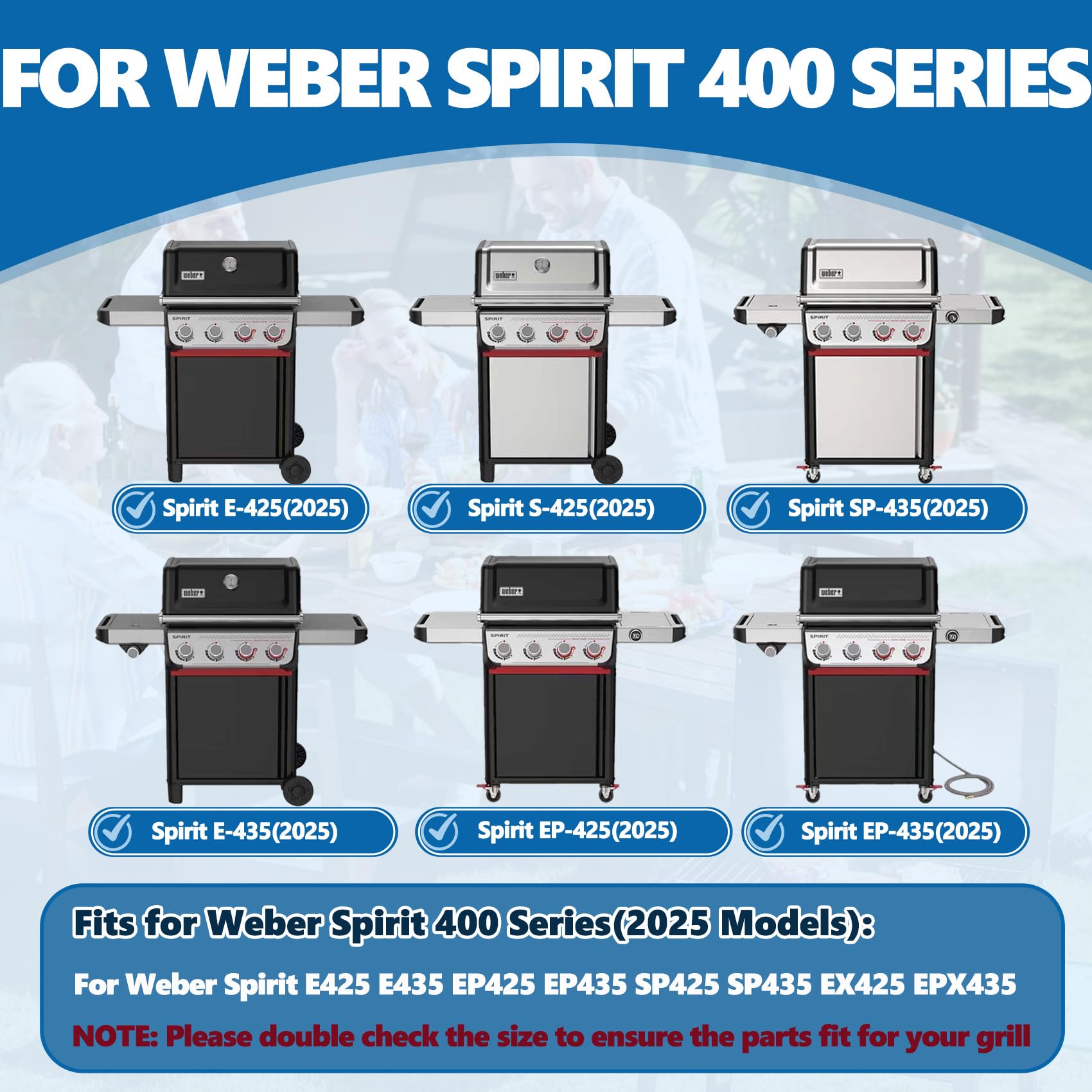 SafBbcue griddle installed in Weber Spirit 400 showing versatility