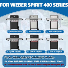 SafBbcue griddle installed in Weber Spirit 400 showing versatility