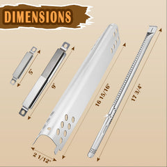 SafBbcue heat plate detail showing corrosion resistance and even heat