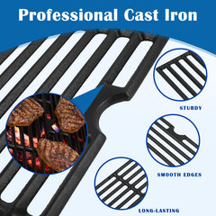 SafBbcue heat plates top-down view protecting burners and reducing flare-ups