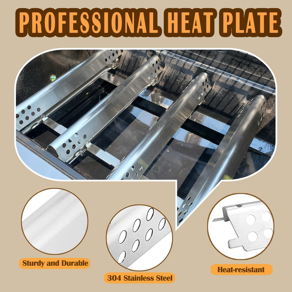 SafBbcue full kit laid out on grill demonstrating complete replacement convenience
