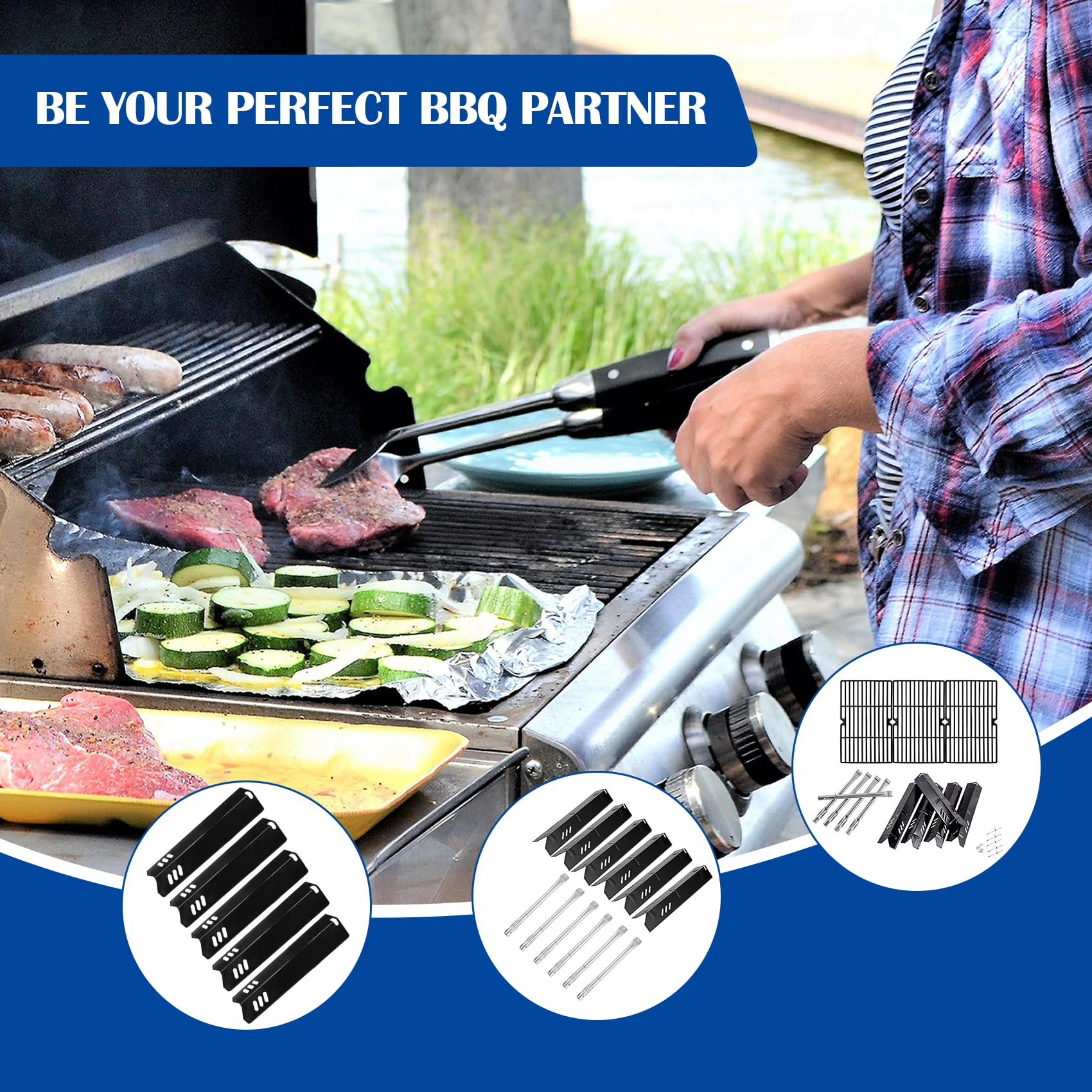 SafBbcue product label and compatibility stamp confirming model matches for hassle-free fit benefit