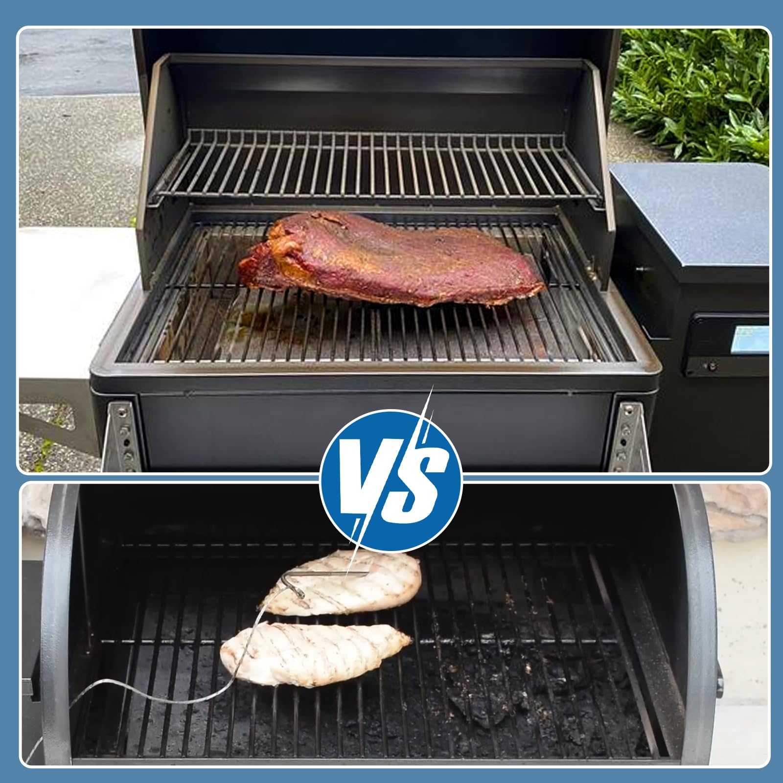 SafBbcue liner in backyard grill setting ready for cooking and simplified cleanup