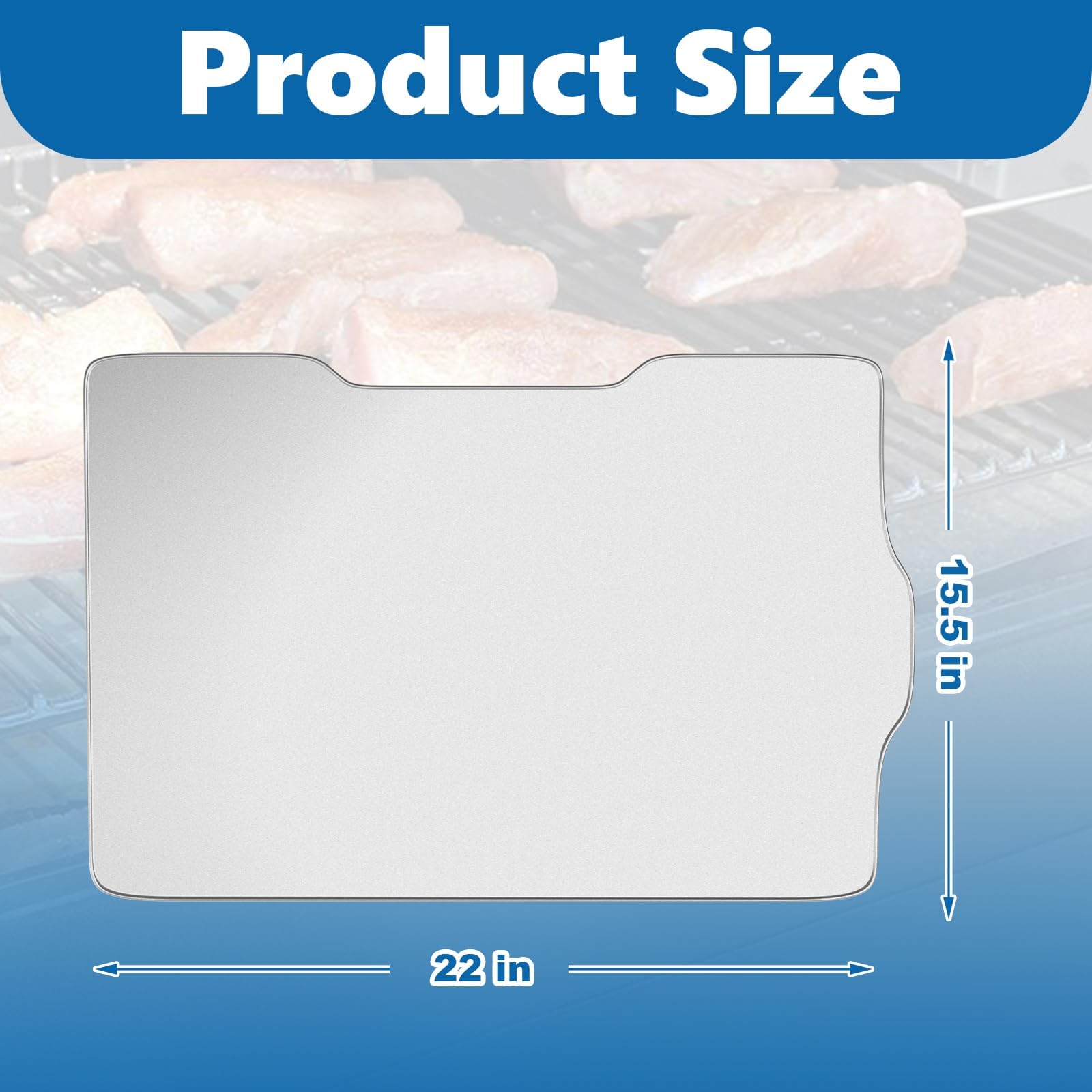 SafBbcue liner close-up showing sturdy aluminum and durability benefit