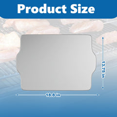 SafBbcue single liner flat with ruler showing 18.8x13.75 inches, ensures correct fit