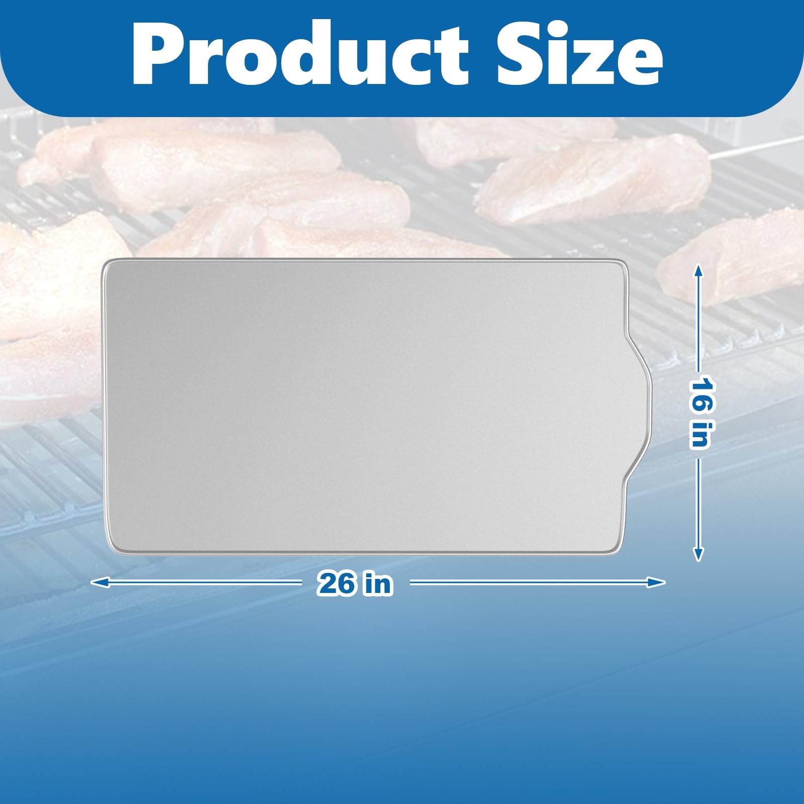 SafBbcue single liner flat laid out to show full 26x16 inches protection