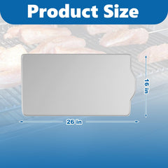 SafBbcue single liner flat laid out to show full 26x16 inches protection