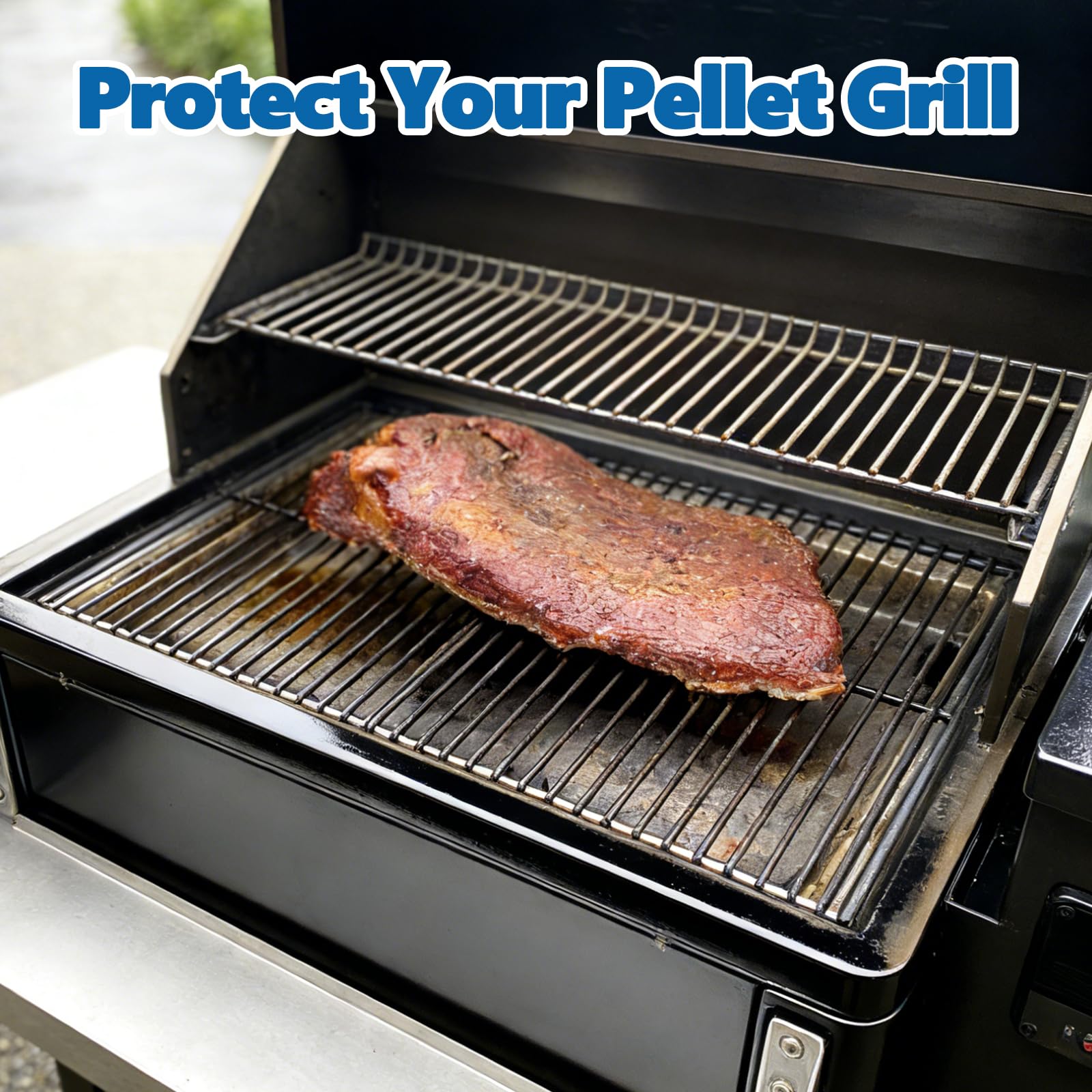 SafBbcue liner held next to hand showing scale and convenient handling benefit