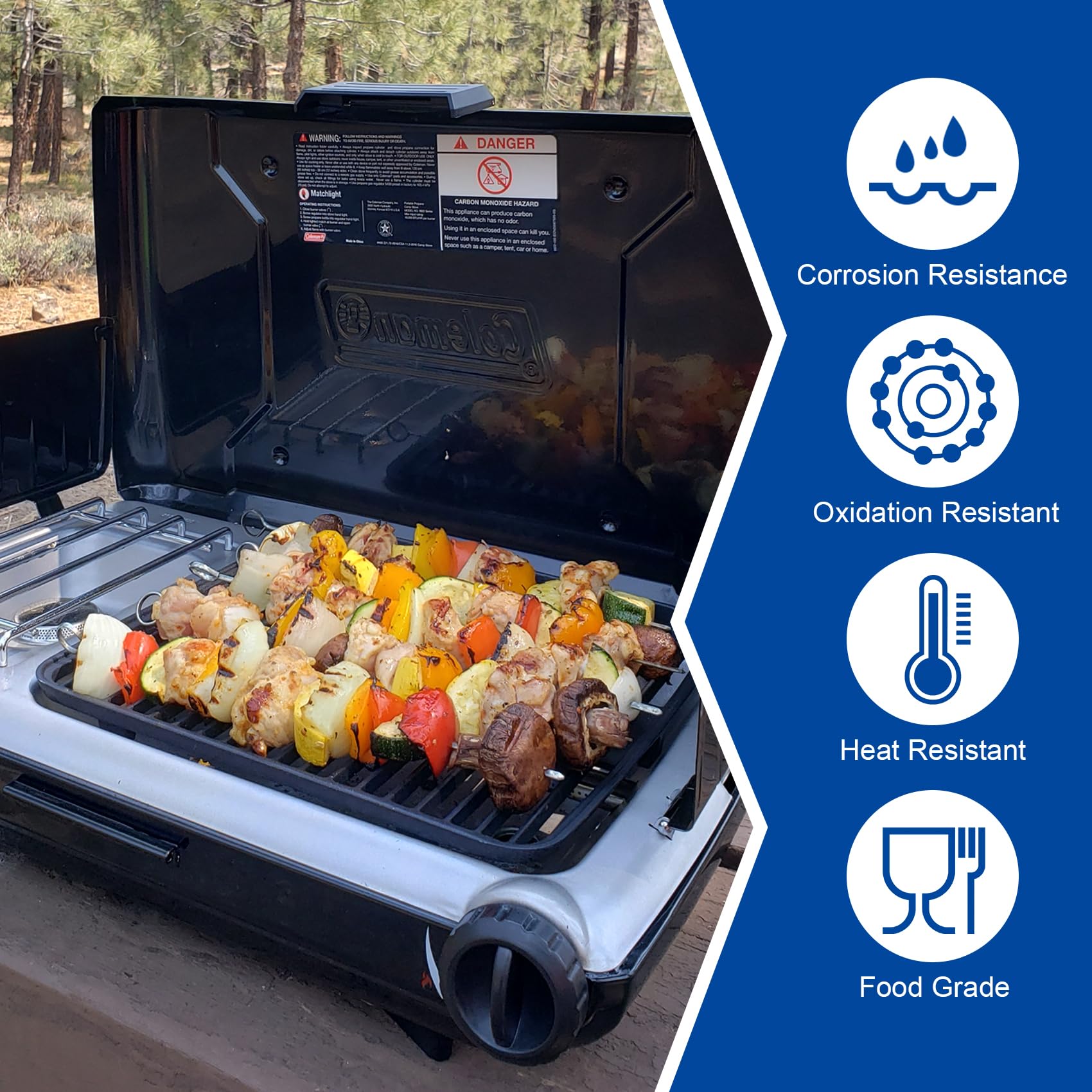 SafBbcue next to utensils to show scale and portability benefit