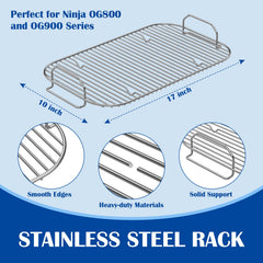 SafBbcue smoke rack top view highlighting raised design for better smoke flow