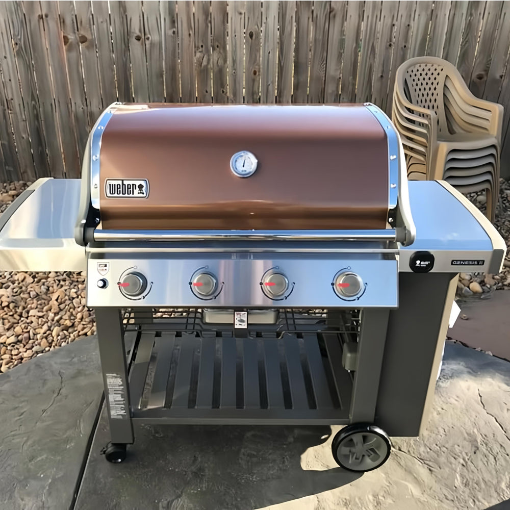 SafBbcue warming rack toasting buns to show even heating and serving readiness