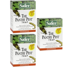 Safer front packaging showing six pantry moth traps and clear benefit of easy monitoring