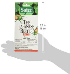 Safer bait next to ruler illustrating size and simple seasonal supply benefit