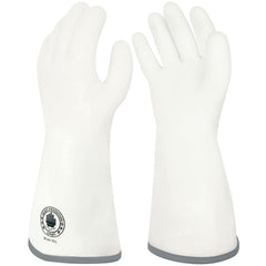 SAFETY PROTECTION LINGLI front view of glove pair, clear protection