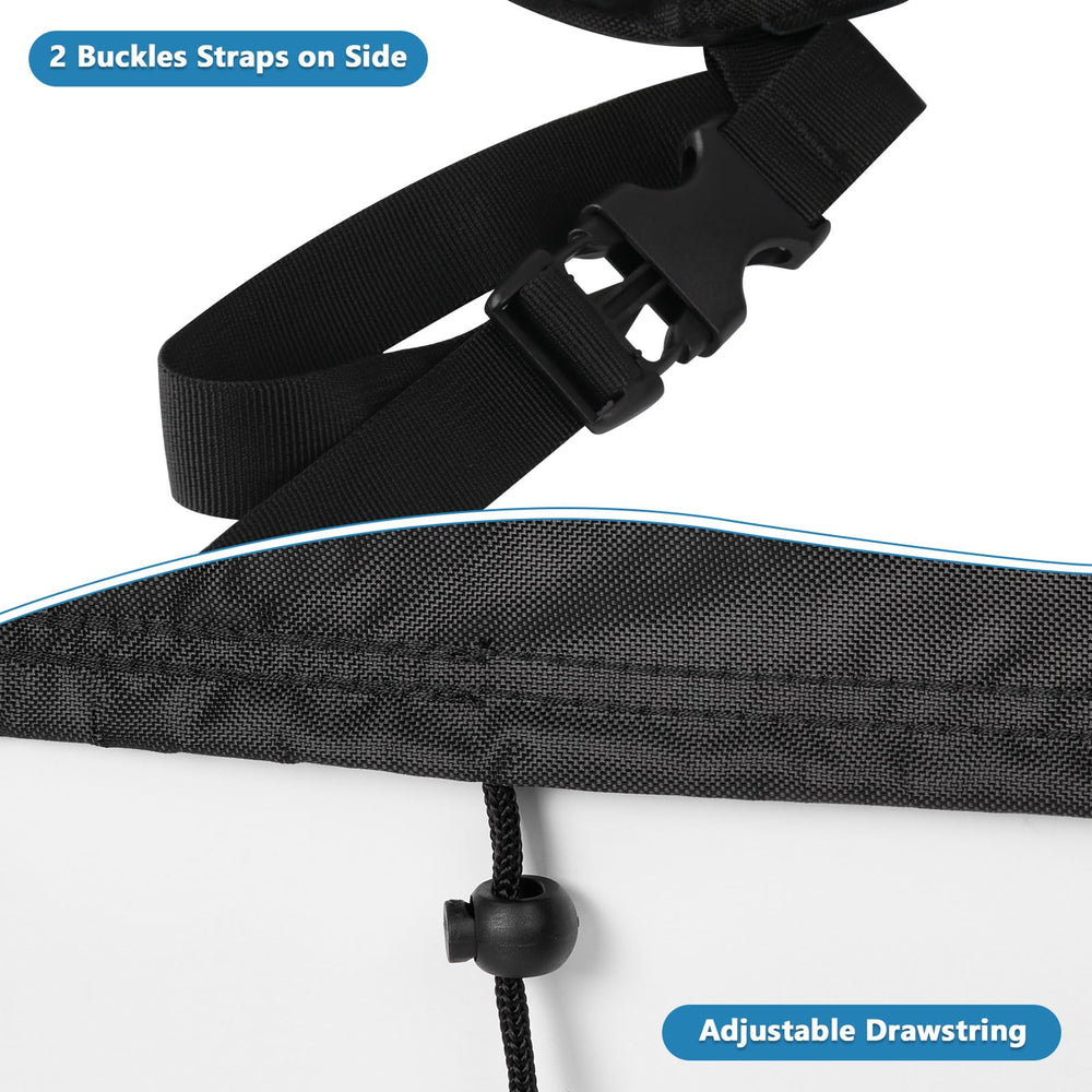 Safipotts drawstring and buckles locking cover against wind