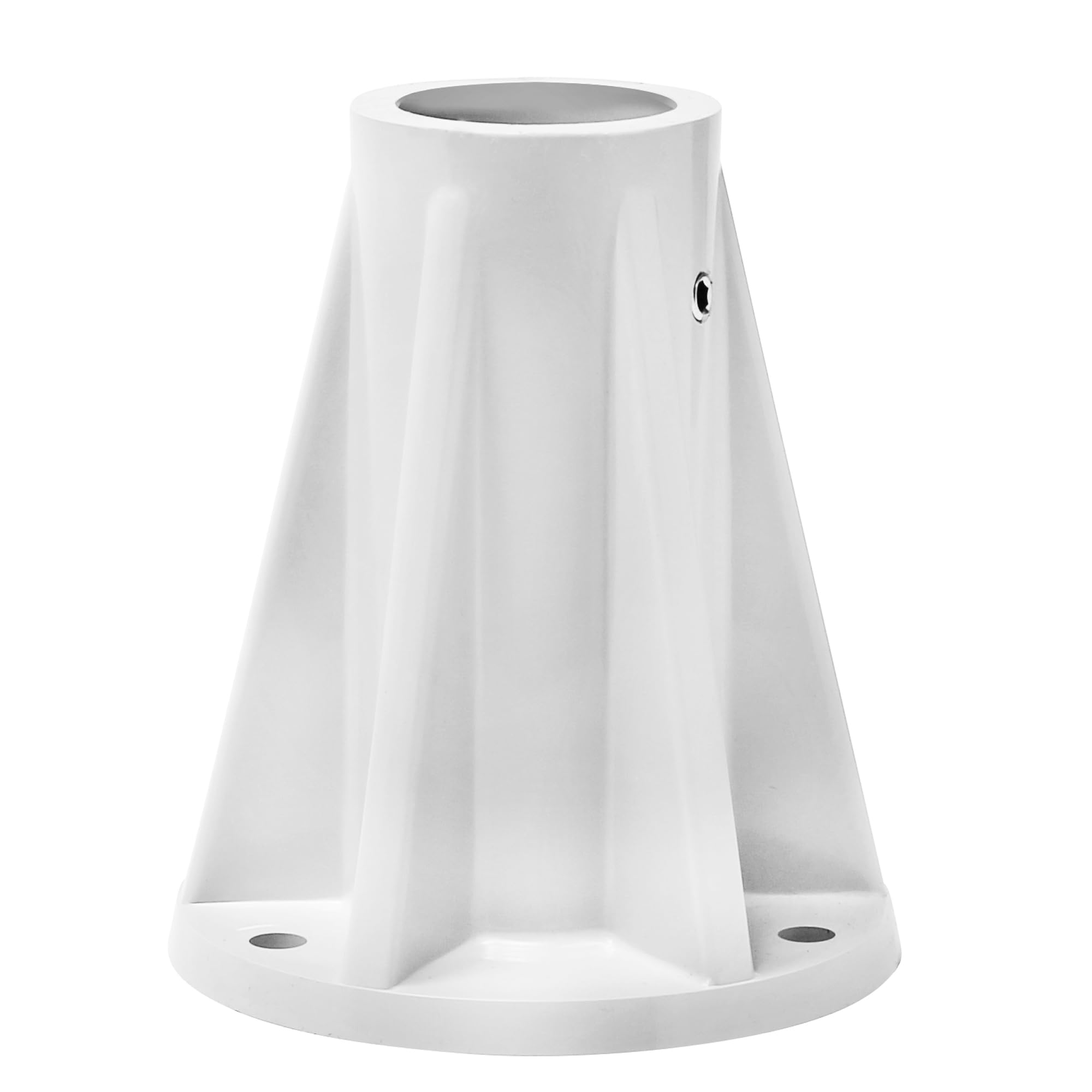 SAFTRON front view of white base showing durable finish and secure fit