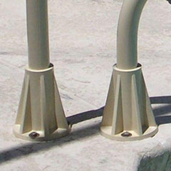 SAFTRON base mounted on concrete deck demonstrating corrosion resistance