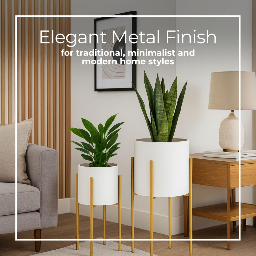 Sagebrook Home planter holding an orchid to showcase delicate blooms and refined display