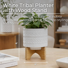 Sagebrook Home close-up of etched geometric texture highlighting handcrafted detail and finish