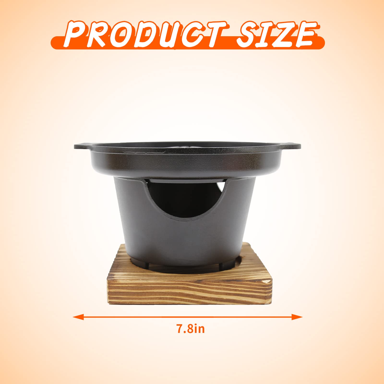 Saihisday wooden trivet under hot pot protecting table surfaces during serving