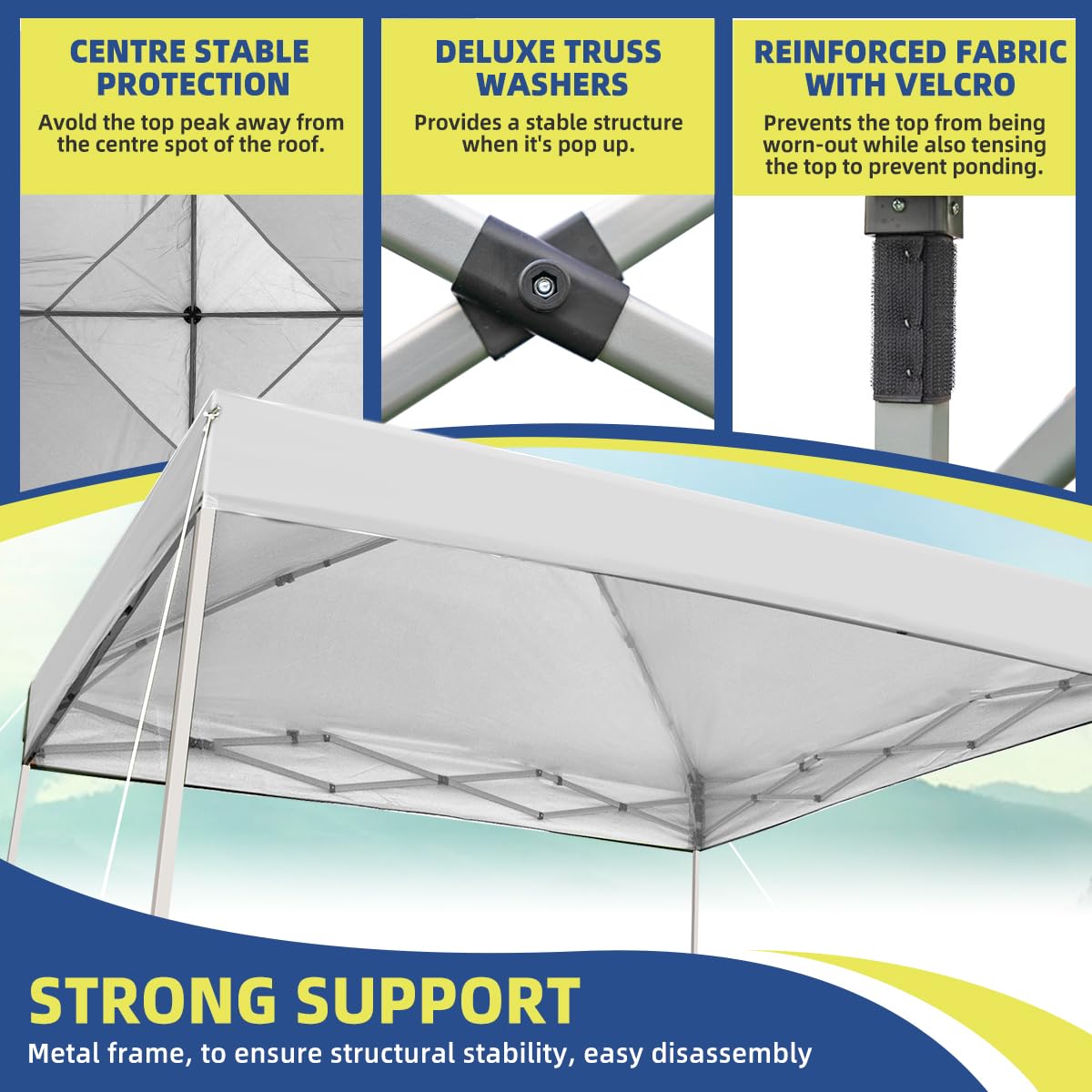 SAILARY canopy in backyard use providing instant shade for gathering benefit