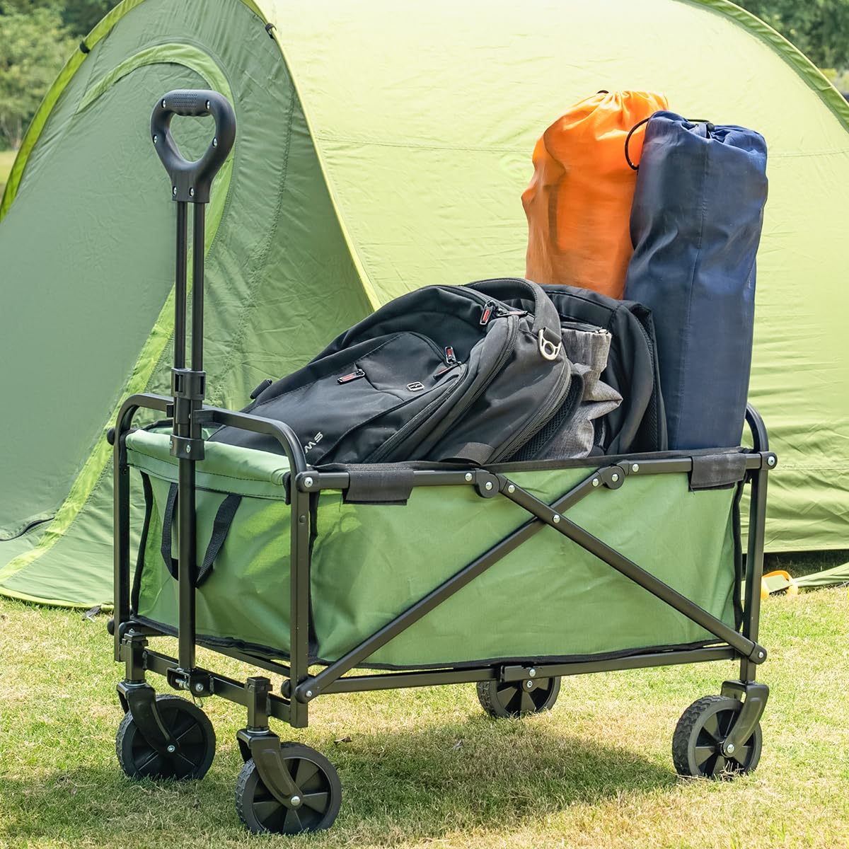 SAILARY folded wagon in car trunk for compact storage convenience