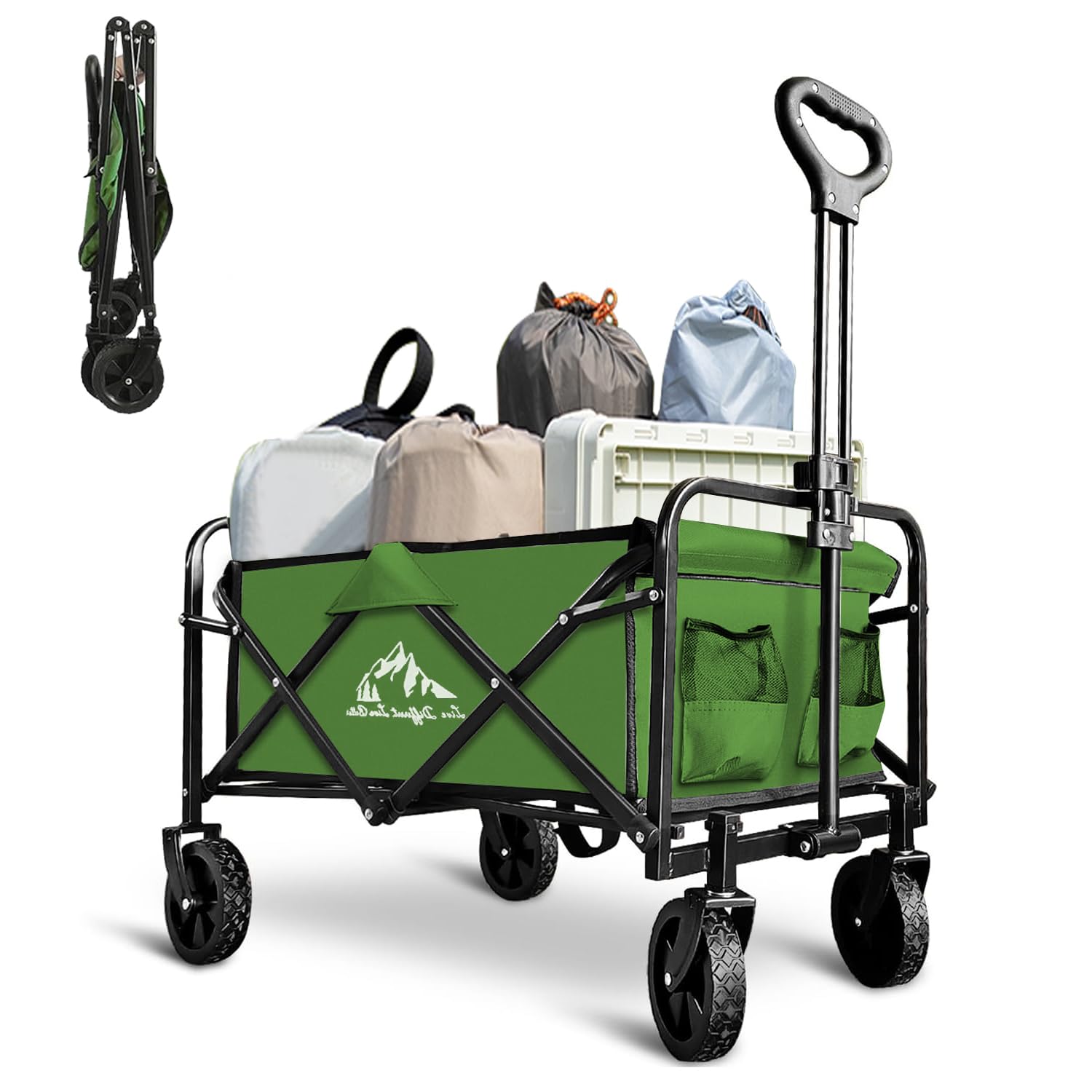 SAILARY wagon front view showing sturdy frame and spacious load capacity