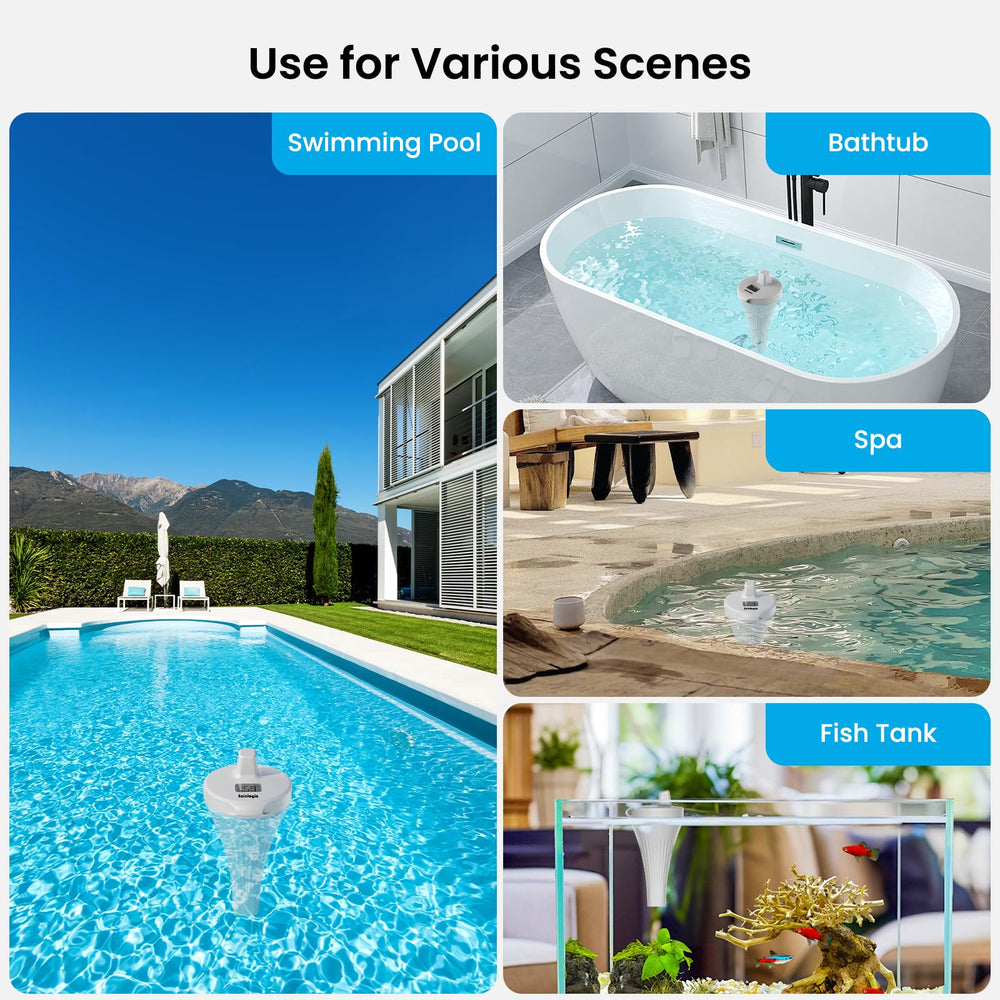sainlogic on backyard patio showing real-world pool and spa use