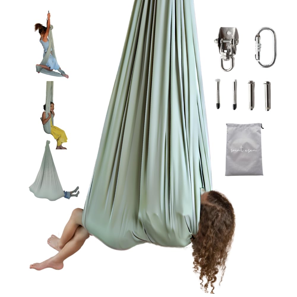 saint esen front view showing soft sage swing packaging and calm design