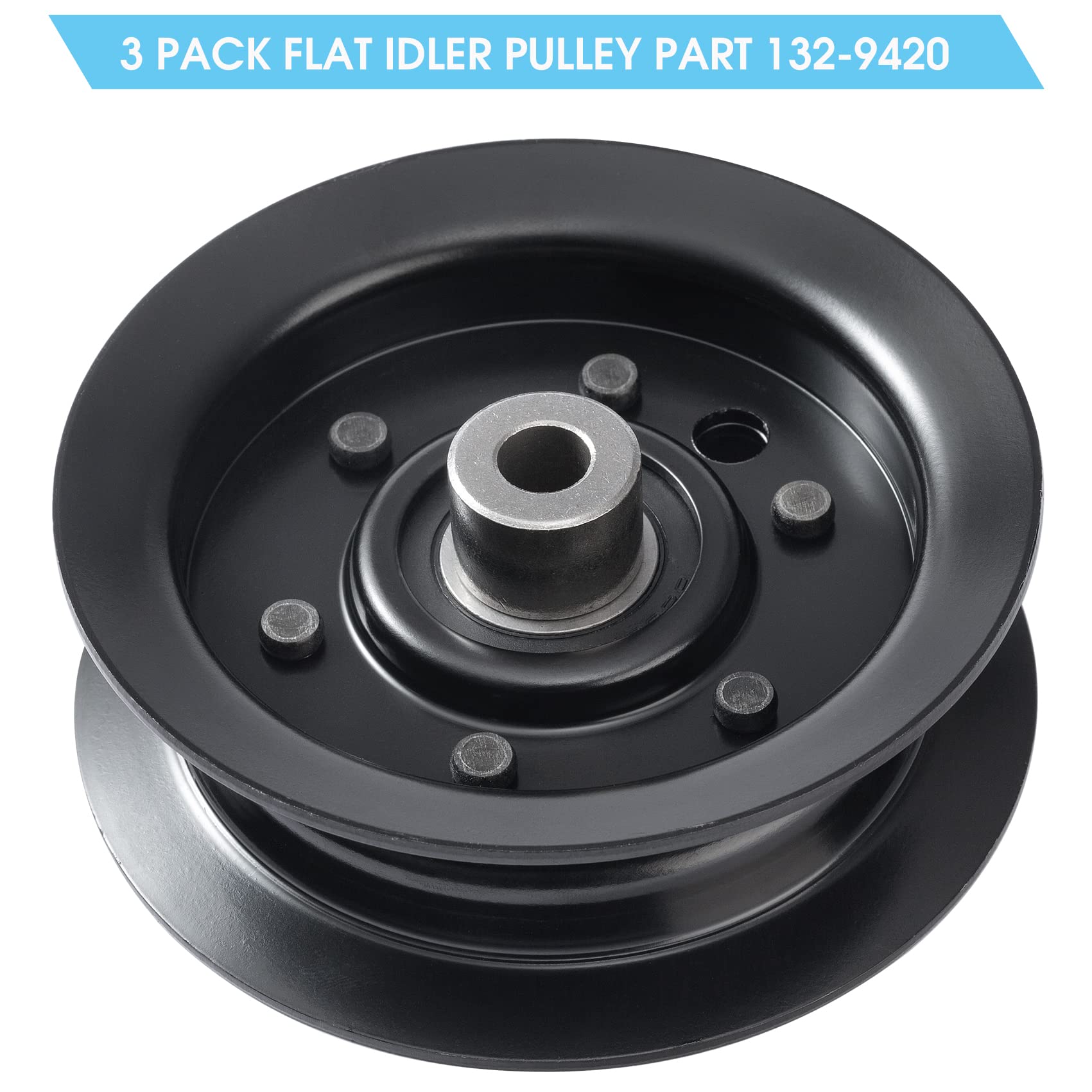 Saiyugty pulley installed on Toro deck demonstrating restored belt tracking and smoother operation