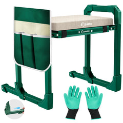 Saker front view folded stool showing compact portability and quick storage benefit