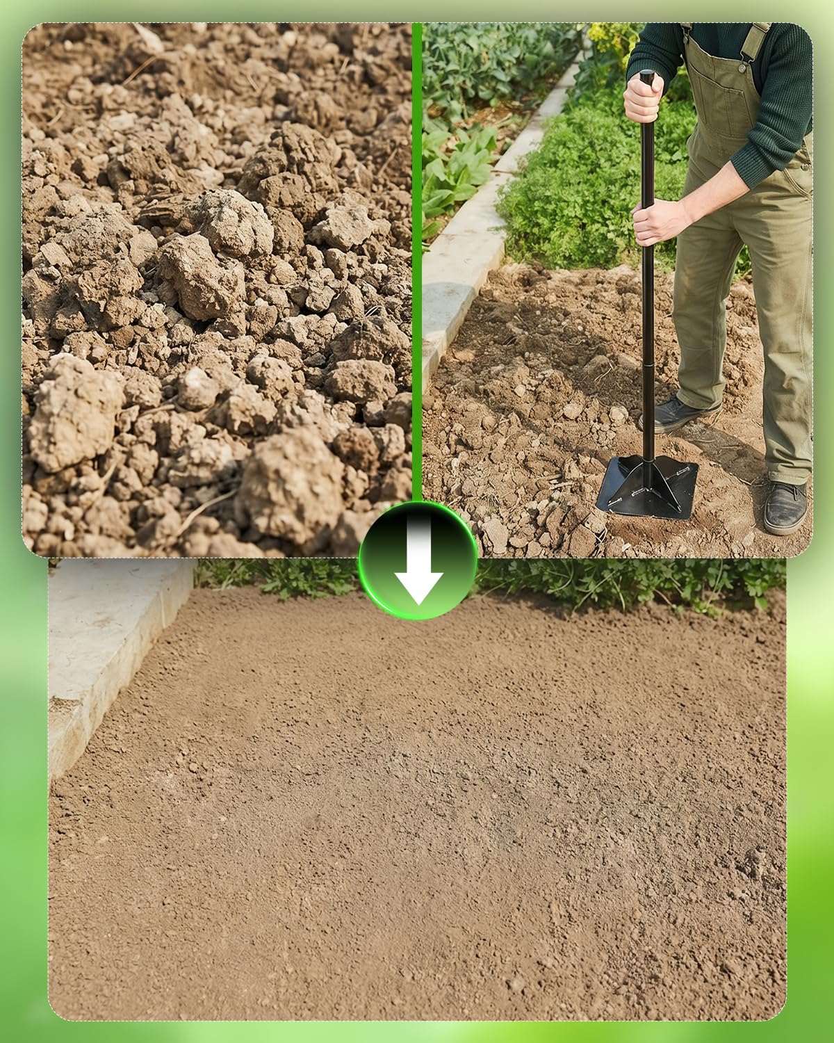 Saker lifestyle scene repairing driveway illustrating efficient results