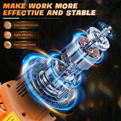 Saker mini chainsaw rechargeable battery shown removed for simple charging benefit