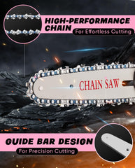 Saker mini chainsaw removable battery pack detail showing easy charging