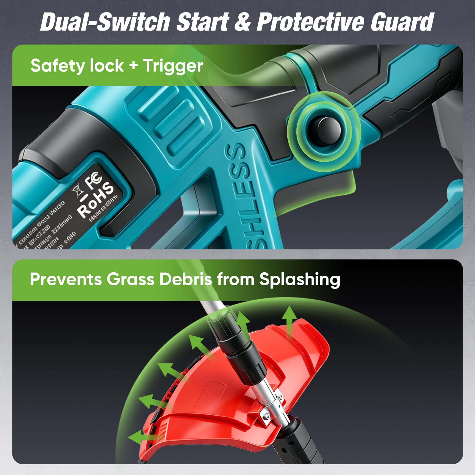 SakerPlus adjustable pole extended to reduce bending and increase reach comfort
