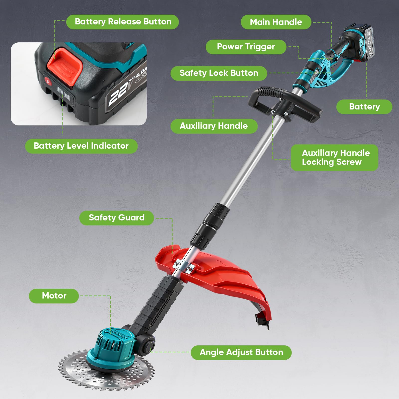 SakerPlus compact storage in garage showing space-saving cordless tool organization