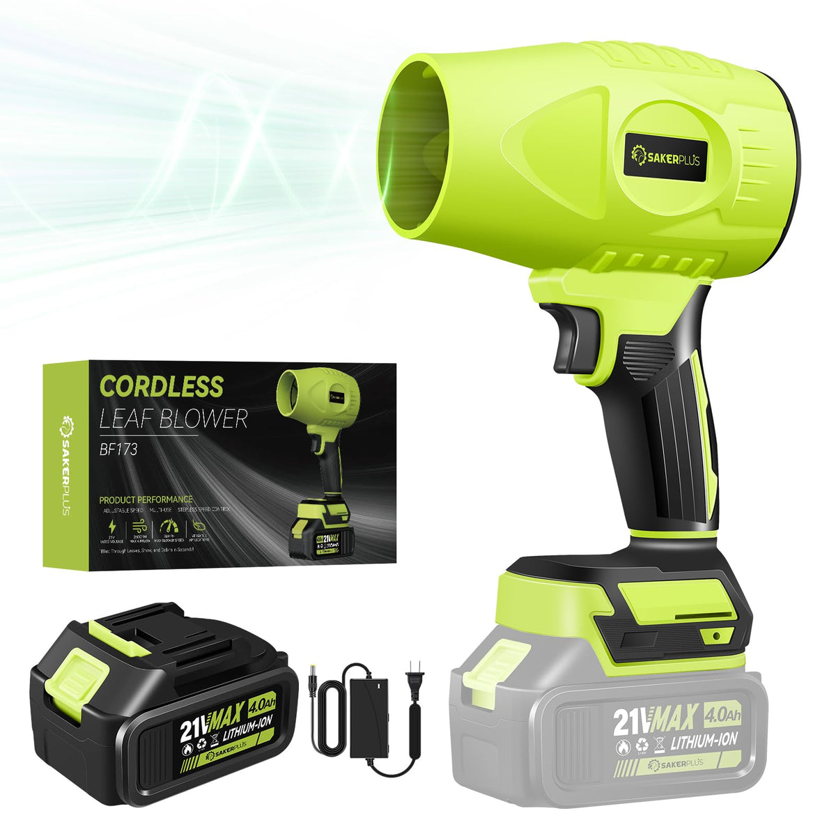SakerPlus front view showing compact design and airflow benefit
