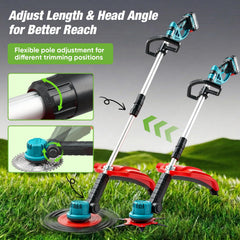 SakerPlus metal blade attached for cutting thick weeds and dense vegetation safely