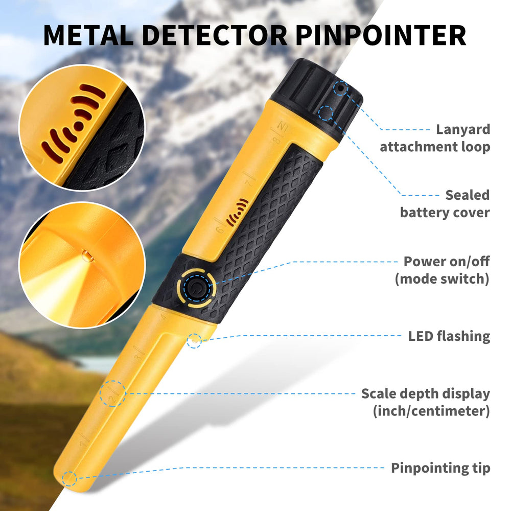 SAKOBS pinpointer used on a beach demonstrating efficient target recovery
