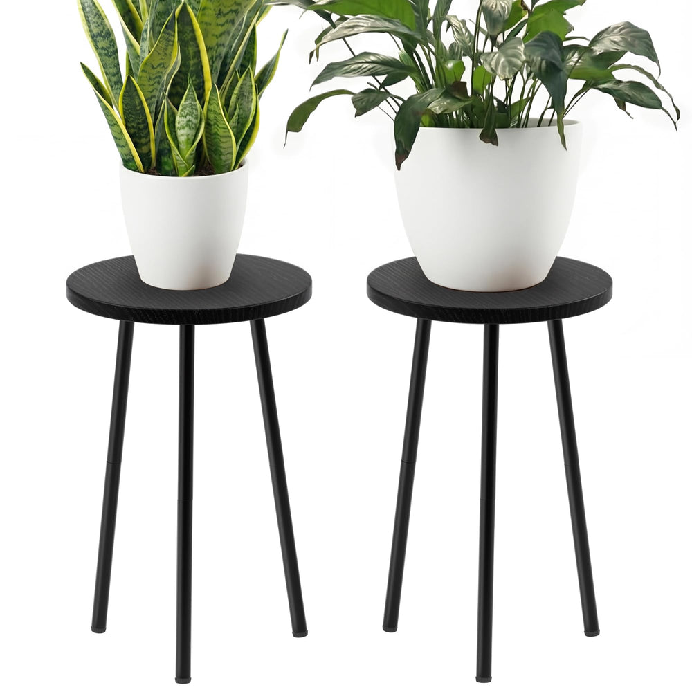 SAKSUN front view of plant stand showing compact corner design and stability
