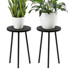 SAKSUN front view of plant stand showing compact corner design and stability