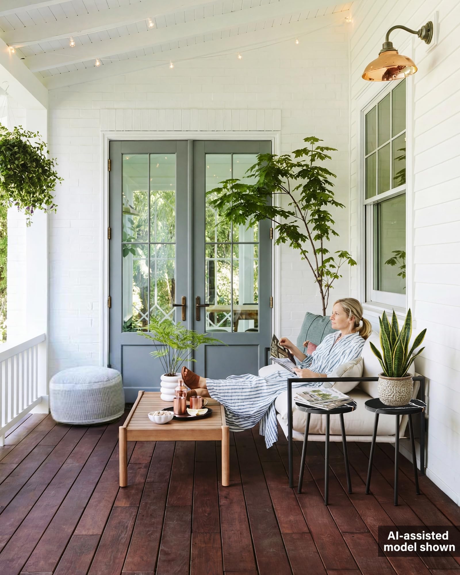 SAKSUN styled in bedroom displaying décor and plant versatility