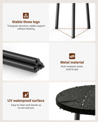 SAKSUN metal frame detail highlighting sturdy triangular support and durability